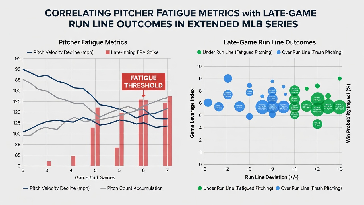 Data visualization of pitcher velocity trends and run line outcomes in MLB extra innings