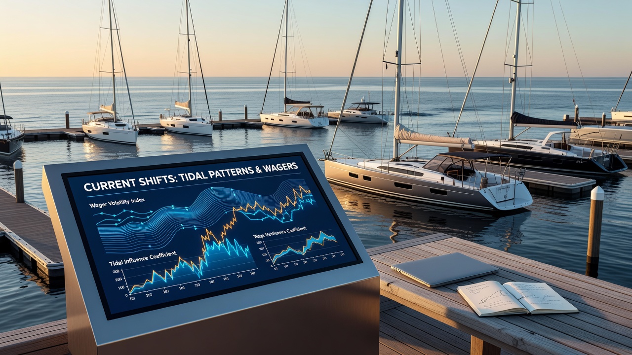 Yacht crews studying tidal charts before a coastal race start