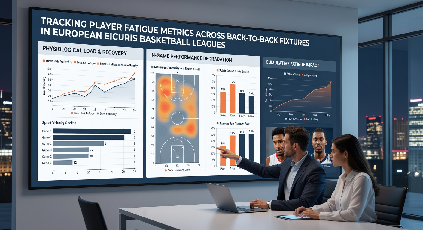 Wearable sensors and recovery monitoring equipment used by European basketball teams