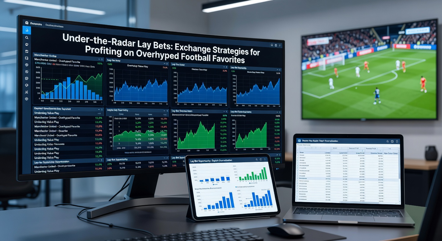 Graph illustrating lay bet profitability trends on football exchanges, peaking during high-hype periods like title run-ins